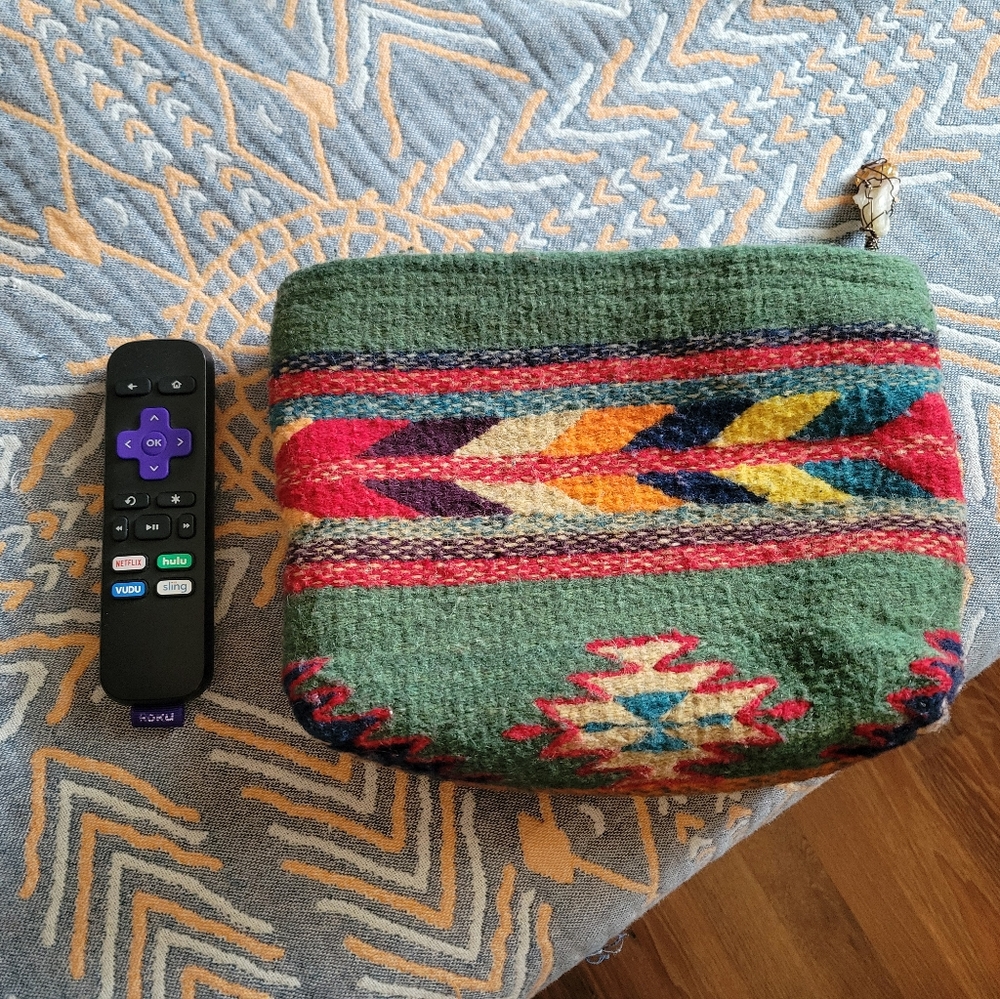 MZ made wool clutch